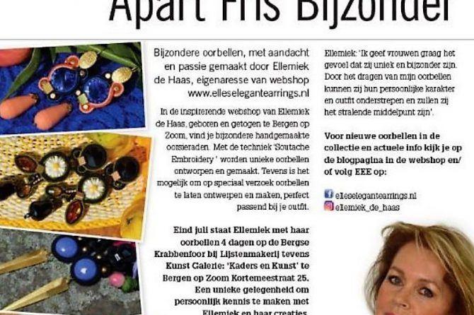 Leuk stukje in ondernemersblad Bruist