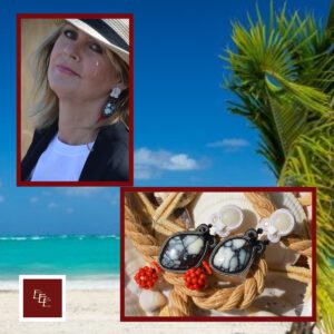 Handgemaakte oorbellen ‘ Tropical Delight ‘
