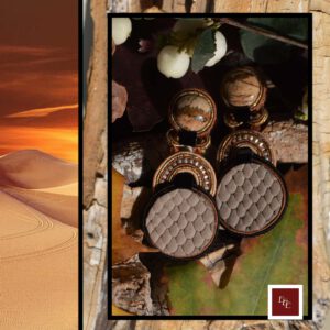 ‘ Desert Dream ‘ handgemaakte soutache oorbellen op verzoek gemaakt door EEE
