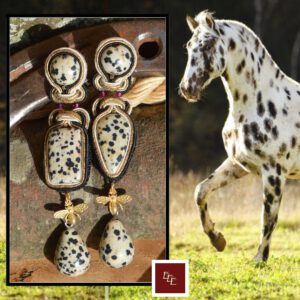 Handgemaakte oorbellen: ‘ Power Dots ‘