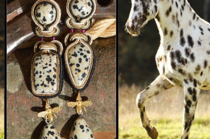 Handgemaakte oorbellen: ‘ Power Dots ‘
