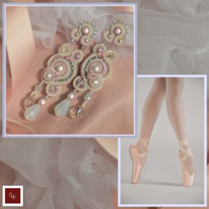 Handgemaakte oorbellen ‘ Ballerina Beauty ‘
