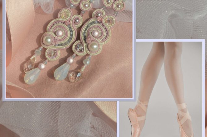 Handgemaakte oorbellen ‘ Ballerina Beauty ‘