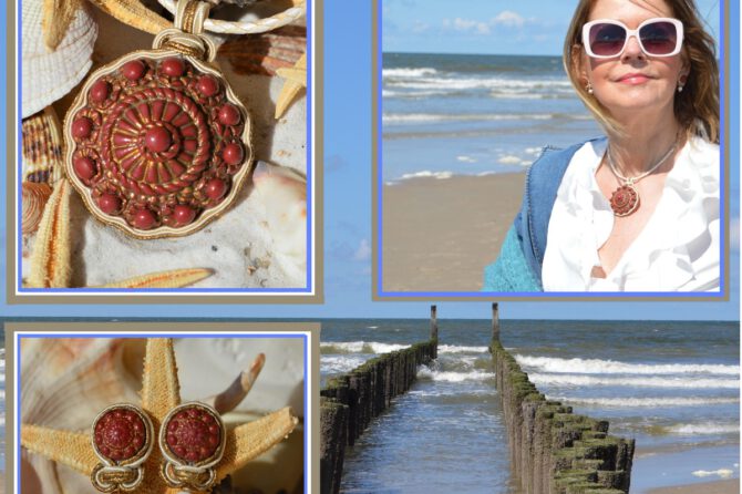 Handgemaakte sieradenset met Zeeuwse Knoop