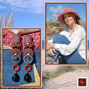 Handgemaakte oorbellen Boho-chique