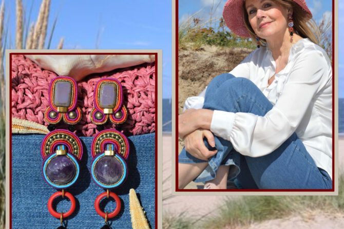 Handgemaakte oorbellen Boho-chique