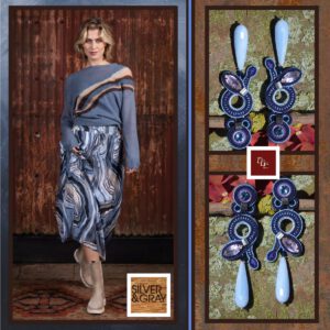 Handgemaakte oorbellen Blue for You