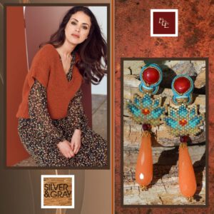 Handgemaakte oorbellen met Lotusbloem