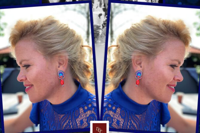 Handgemaakte oorbellen ‘Love in full Colour’