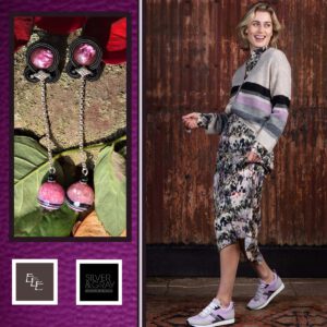 Handgemaakte oorbellen Pretty Purdey