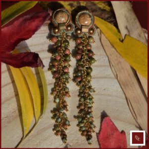 Handgemaakte oorbellen – herfstkleuren –