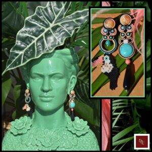 Viva la Frida * handgemaakte oorbellen